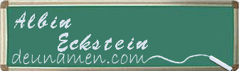 Albin Eckstein Visitenkarte